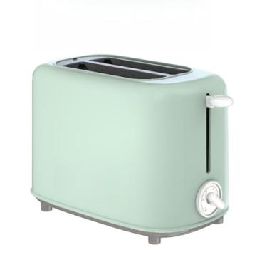Imagem de Torradeira Elétrica 750W 110V/220V – Compatível com Todo o Brasil, Ideal para Café da Manhã Doméstico (Verde,220v)