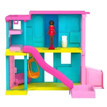 Imagem de Boneca Sortida Barbie Negra Mini Land Cénario Rosa HYF44 - Mattel