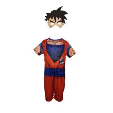 Imagem de Fantasia Roupa Infantil Goku Dragon Ball Z Com Máscara - Fashion Style