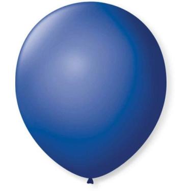 Imagem de Balão p/Decoração Redondo N.09 Azul Cobalto 50un - São Roque - SAO ROQ