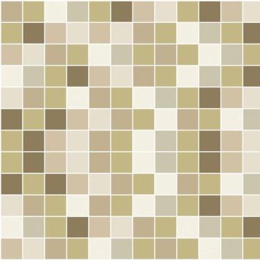 Imagem de Papel Parede Pastilhas Bege Marrom Cinza Cozinha Lavatorio