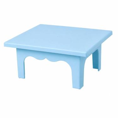 Imagem de Mesinha Decorativa Mesinha Decorativa Doces Decoração Bebe Aniversário Infantil Design com Detalhe Recortado Azul