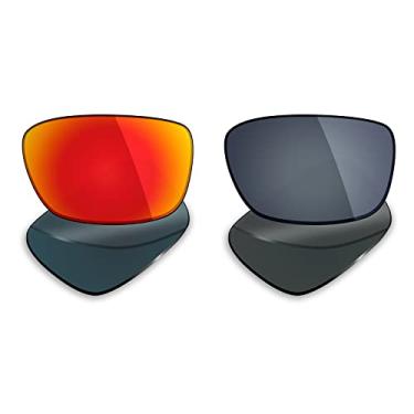 Imagem de 2 pares de lentes polarizadas de substituição da Mryok para óculos de sol Oakley Drop Point – Opções