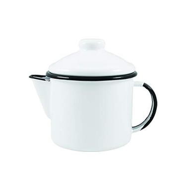 Imagem de Bule para chá 10 Esmaltado Branco 600 ml - Ewel