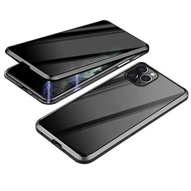 Imagem de XD Designs Capa magnética de privacidade para iPhone 13 Pro Max/13 Pro/13, capa de adsorção de ímã de dupla face com protetor de tela anti-peep e proteção de corpo inteiro, preto, 33 16,1 polegadas