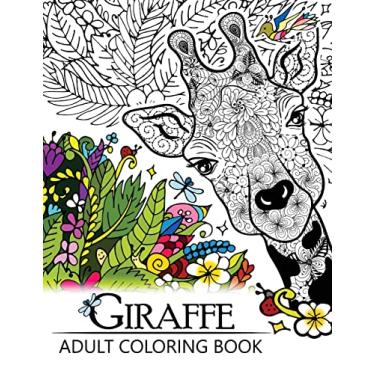 Imagem de Giraffe Adult Coloring Book: Designs with Henna, Paisley and Mandala Style Patterns Animal Coloring Books
