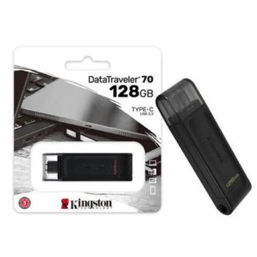 Imagem de Pen Drive 64Gb Usb 3.2 Geração 1 Datatraveler 70 Usb-C. - Kingston