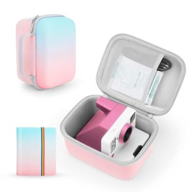 Imagem de Yinke Capa para câmera instantânea Polaroid Originals Onestep 2 VF/Now I-Type/OneStep+, capa protetora rígida bolsa de armazenamento para viagem (gradiente com álbum)