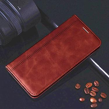 Imagem de Capa para telefone retrô Capa flip de couro para Huawei 7A 7C 7S 8X 8A 8S 9A 9C 9S 10i 9 10 20S 9X 10X Lite 20, marrom, For Honor 20S (6.15)