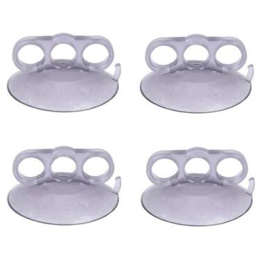 Imagem de Kit 4 Ventosa Garra 3 Dedos Cristal 110Mm Martelinho De Ouro - H Plást