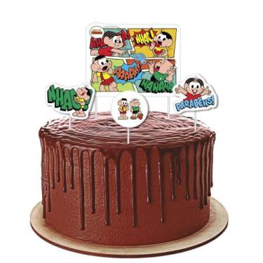 Imagem de 4 Topo Decoração de Bolo Festa Turma da Mônica - Festcolor
