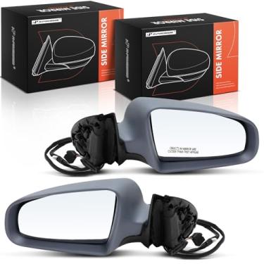 Imagem de A-Premium Par (2) espelhos retrovisores elétricos do lado do motorista e do passageiro - Compatível com Audi A4/A4 Quattro 2002-2008, RS4 2007-2008, S4 2004-2008 - Espelho retrovisor externo dobrável