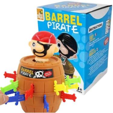 Imagem de Jogo do Barril Pirata 11cm Brinquedo Barrel Pirate H-5236 - Haizhou