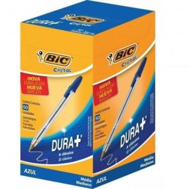 Imagem de Caneta Esferográfica Bic Azul Cristal 1.0mm - Caixa C/ 50un