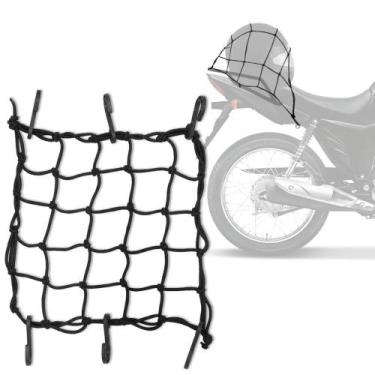 Imagem de Rede Elástica Aranha Piraval Moto Motocicleta Capacete Bagageiro 35 x 