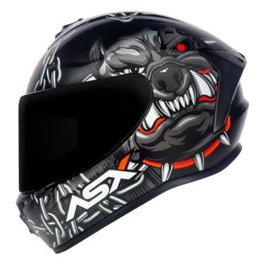 Imagem de Capacete Masculino Fechado Asx Bull Cyber Draken Preto Moto (58)
