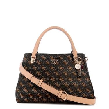 Imagem de GUESS Noelle Ii Luxury Satchel, Logotipo marrom, One Size