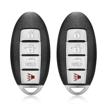 Imagem de Controle remoto de entrada sem chave CWTWB1U787 433MHz Substituição de 4 botões para Infiniti M56 M37 M35 M35h QX56 Q70 Q70h Nissan Armada 2011-2019 - pacote com 2