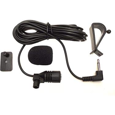 Imagem de Flag Fly Microfone de montagem de microfone de 3,5 mm para unidade principal de veículo de carro, Bluetooth, rádio estéreo GPS DVD