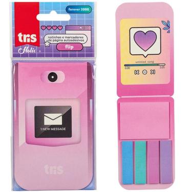 Imagem de Kit Nota Autoadesivas + Marcador De Pagina Holic Flip - Tris