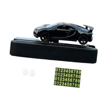 Imagem de Dynwave Modelo de Carro Brinquedo 1/64 com Placa de Estacionamento para Decoração de Console, Preto, Tamanho real