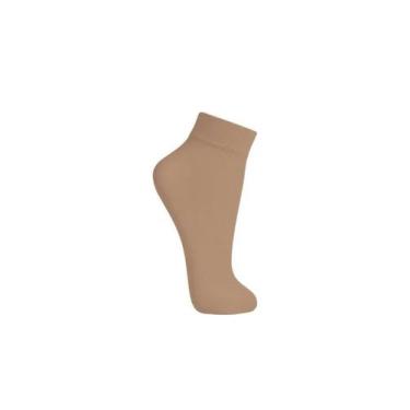 Imagem de Meia Soquete Fina Lupo Loba Fio 20 5530 Poliamida, Natural, UN