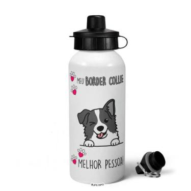 Imagem de Garrafa Squeeze MQ Dog - Meu Border collie, melhor pessoa! - JPS INFO