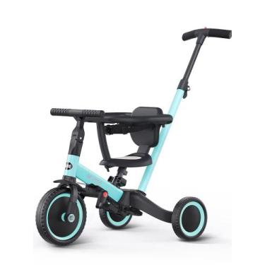 Imagem de Triciclo newyoo TR008 para crianças de 1 a 3 anos com alça azul