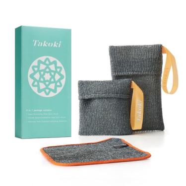 Imagem de Conjunto de banho e chuveiro Takoki 2 Premium, sabonetes e panos