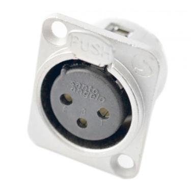 Imagem de Plug Xlr Santo Angelo Canon Painel Femea Niquel