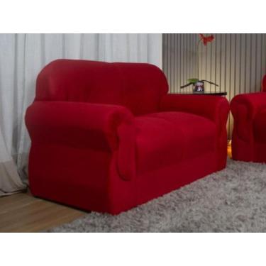 Imagem de Sofás 2 Lugares Encanto Beleza e Praticidade - Alpoim, Vermelho