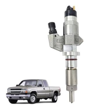 Imagem de 0445120008 Injetores de combustível compatíveis com Chevy Silverado 2500HD 3500HD, para GMC Sierra 2500HD 3500HD 2001-2004, para 6.6L LB7 Duramax Diesel Replace 0986435502 97720661