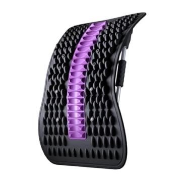 Imagem de Kokiya Suporte para maca de costas, sala de estar, ioga, exercícios em casa, quarto, leve, multifuncional, massagem, quebra-costas, Preto Roxo