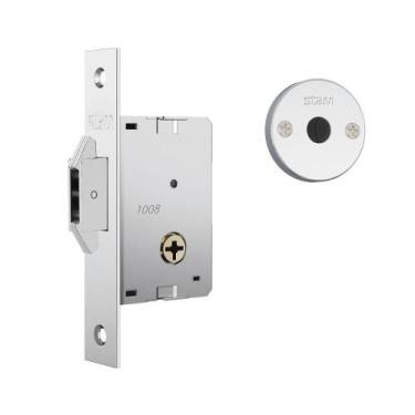 Imagem de Fechadura 1008 Par Trava Auxiliar Tetra Chave Porta Correr/Bater Roset