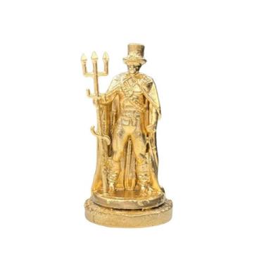 Imagem de Miniatura Orixás Resina 3D Dourada 5 cm - Bialluz, Exu Tranca Ruas