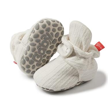 Imagem de Botas quentes de lã para bebês, meninos, meninas, recém-nascidos, aconchegantes e antiderrapantes, A1/branco, 12-18 Months Toddler