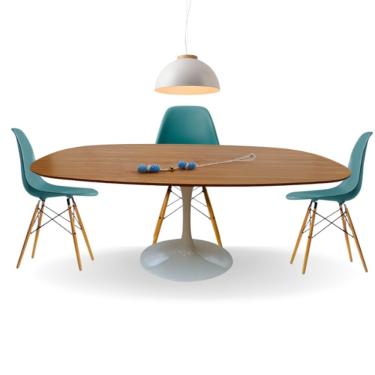 Imagem de Mesa Saarinen Retangular Ovalada 235x122cm Em Freijo