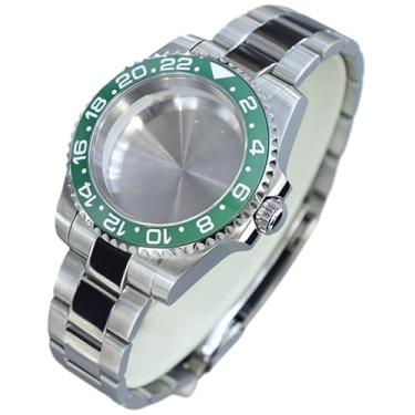 Imagem de FEIYASHI Caixa de relógio de mergulho masculina de aço inoxidável GMT bisel de cerâmica preto/azul para movimento NH35/NH36 Miyota8215 8205 2824, Tampa inferior sólida 4, For ETA2824 PT5000 Movement