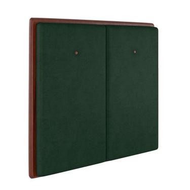 Imagem de Cabeceira Estofada Solteiro 90 Cm Coral Veludo Cor: Verde