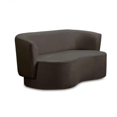 Imagem de Sofá Orgânico Curvo Living 2 Lugares 160 Star Confort Café