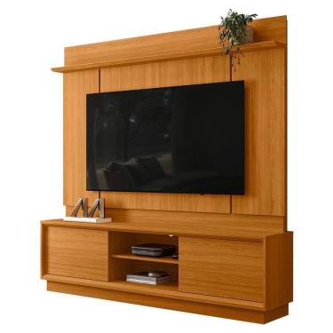 Imagem de Painel Home Theater Siena Para Tv 75 Pol 2 Portas 184 Cm Cinamomo Madetec Cinamomo
