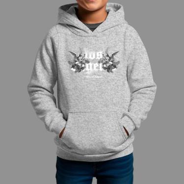 Imagem de Moletom Canguru Infanto Juvenil Algodão Casual Moda De Rua Inverno Blu