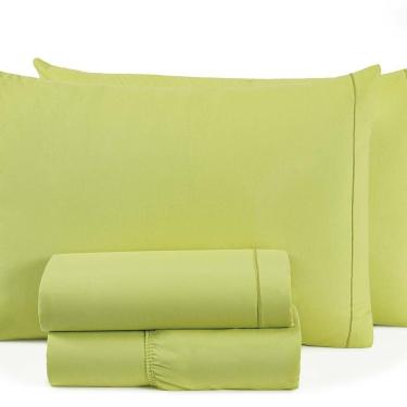 Imagem de Jogo De Cama Montreal Solteiro Percal 150 Fios 3 Peças 100% Algodão - Pistache