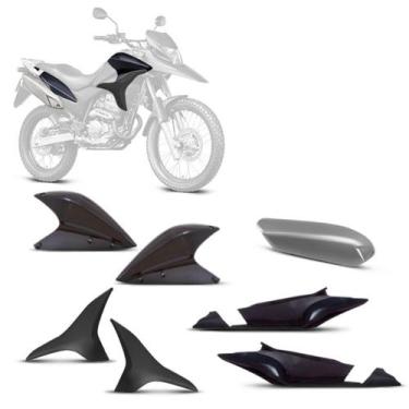 Imagem de Kit Carenagem 4 Peças Pro Tork Moto Honda XRE 300 2010 a 2012 Substitu