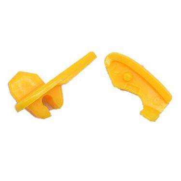 Imagem de Caixa com 2 pacotes, 6 pares/pacote, inserção de plástico de trocador de pneu | Protetor de aro de nylon para cabeça de montagem de devolução, peça de máquina de pneu | Protetor de cauda | Kit de acessórios de proteção para reparo de pneus, 16 YKM