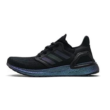 Imagem de adidas Tênis masculino Ultraboost 20, Núcleo preto/preto/ciano sinal, 7