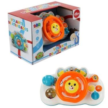 Imagem de Volante Brinquedo Infantil De Atividades Som E Luzes Bbr Toy