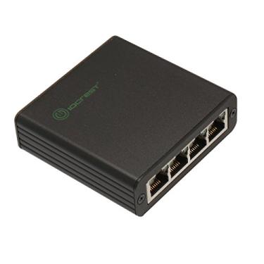 Imagem de Syba Adaptador de rede USB 3.0 Gigabit RJ45 de 4 portas NIC RTL8153 RealTek SY-HUB24047, preto
