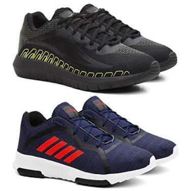 Imagem de Kit Tênis SPEED Conforto + Tênis Sport 4 Listras Corrida - Verde/Azul - 41