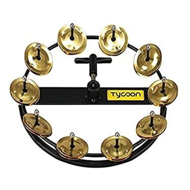 Imagem de Tycoon Percussion Pandeiro grande de alta qualidade TBHH-10B, 10 pares de latão